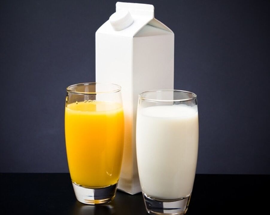 Mléko a mrkvová šťáva jsou součástí koktejlu, který zvyšuje mužskou potenci