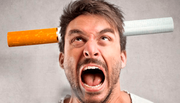 Podrážděnost při odvykání kouření u muže